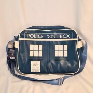 Doctor Who TARDIS Retro Messenger Bag | Half Moon Bay